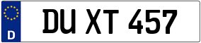 Trailer License Plate